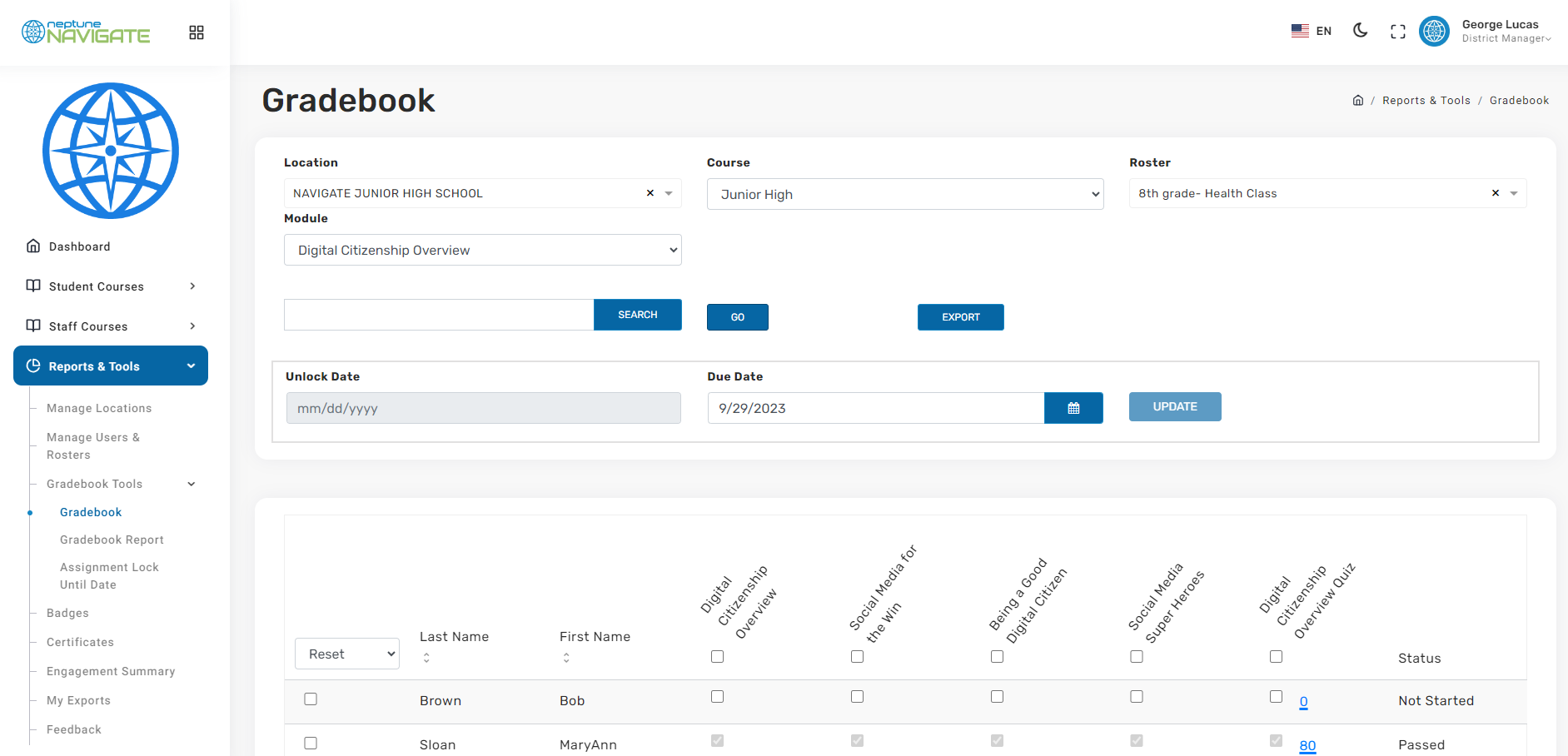 tracking and reporting 1