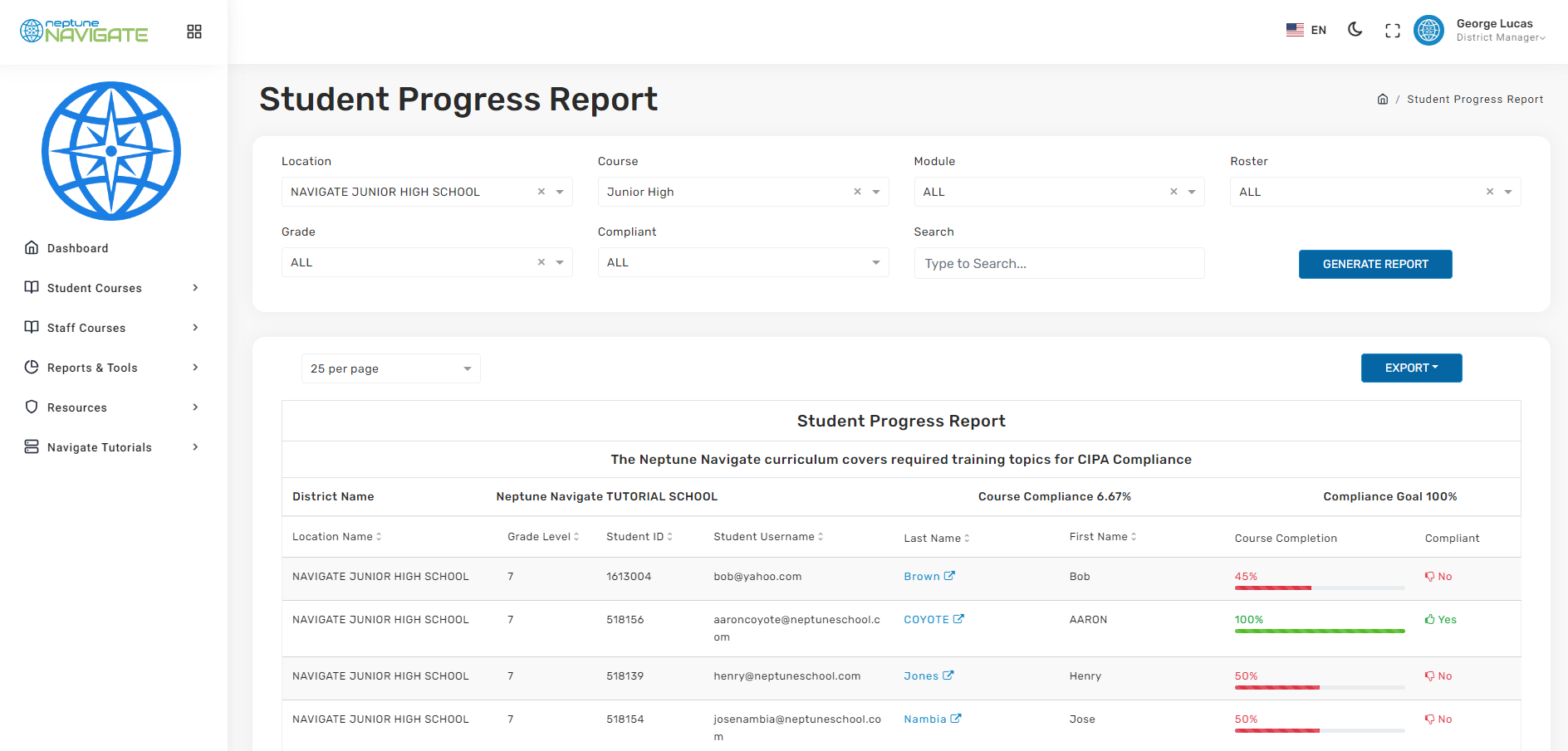 tracking and reporting 5